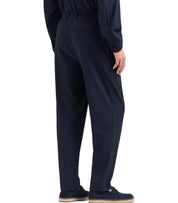 EMPORIO ARMANI BLUE RIBBED PANTS