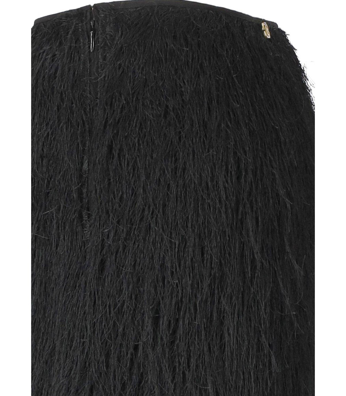 TWINSET BLACK FRINGED SKIRT