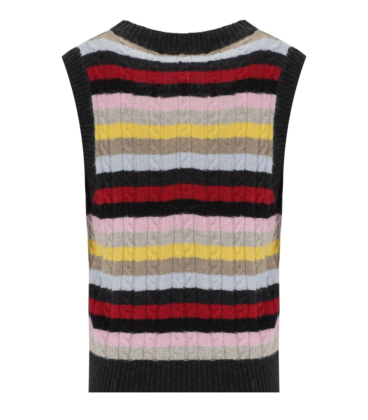 GANNI MULTICOLOR STRIPED VEST