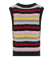 GANNI MULTICOLOR STRIPED VEST