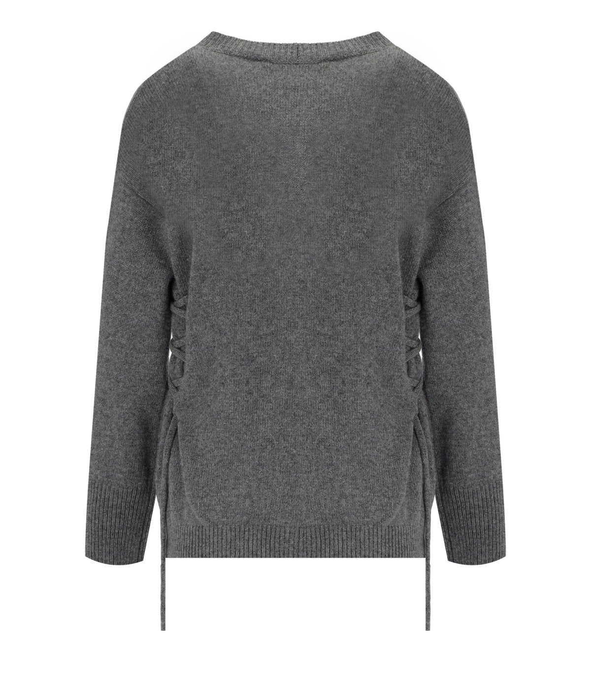 FEDERICA TOSI GREY CARDIGAN WITH LACES