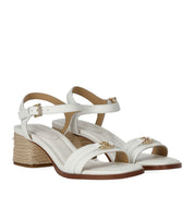 MICHAEL KORS MANDY WHITE HEELED SANDAL