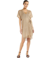 MAX MARA BEACHWEAR DONNOLA GOLD KIMONO