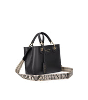 EMPORIO ARMANI MYEA BLACK SMALL SHOPPING BAG