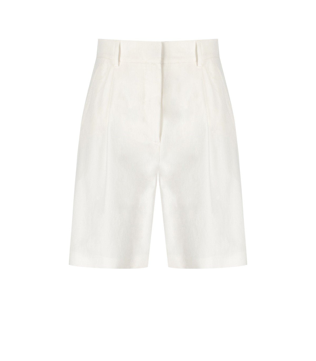 MAX MARA WEEKEND ECUBA WHITE BERMUDA SHORTS