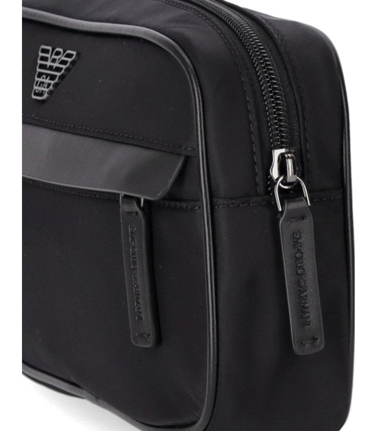 EMPORIO ARMANI NYLON BLACK TOILETRY BAG