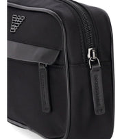 EMPORIO ARMANI NYLON BLACK TOILETRY BAG