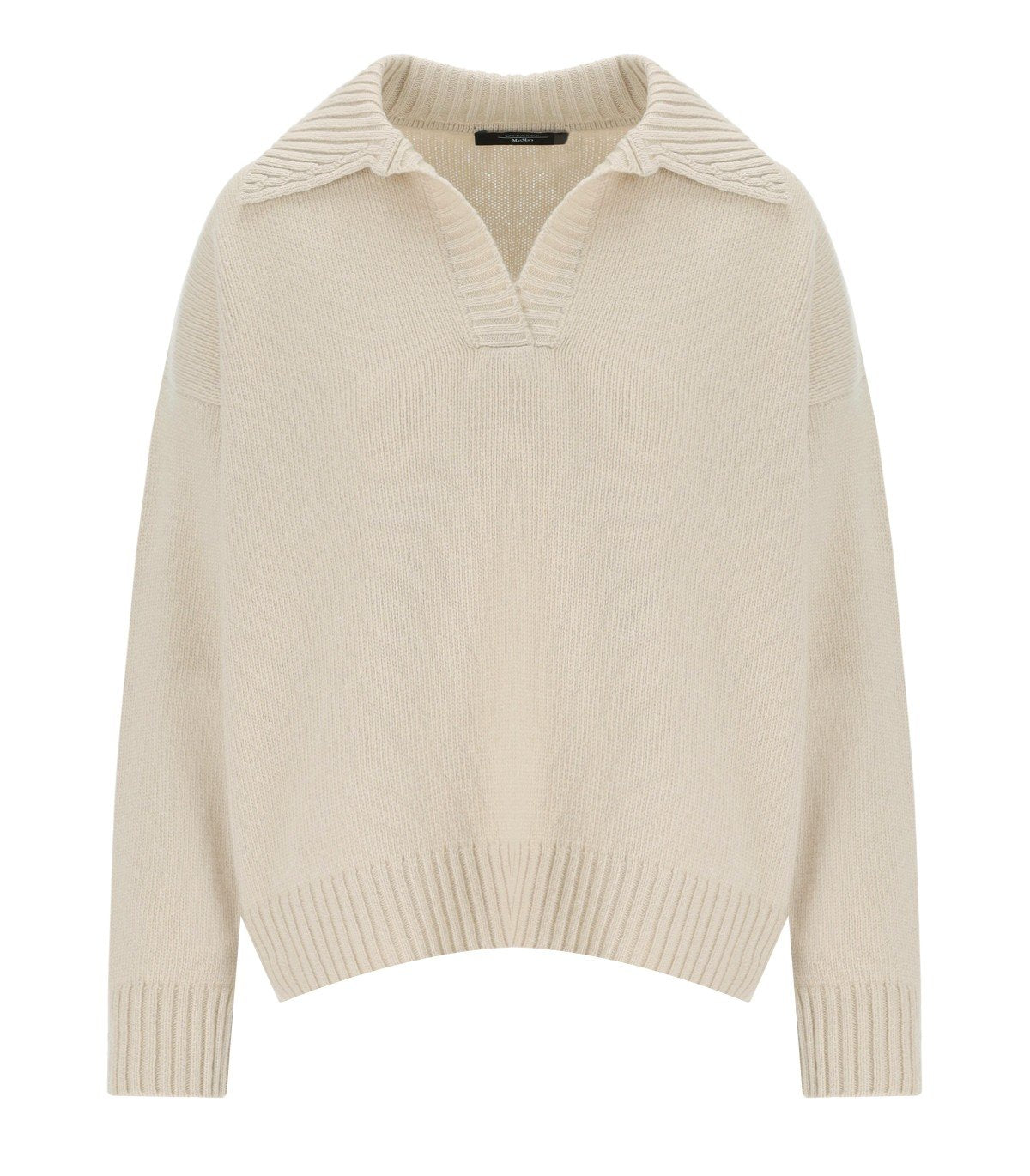 MAX MARA WEEKEND AGRE BEIGE POLO-SWEATER