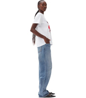 GANNI RELAXED CHERRY WHITE T-SHIRT