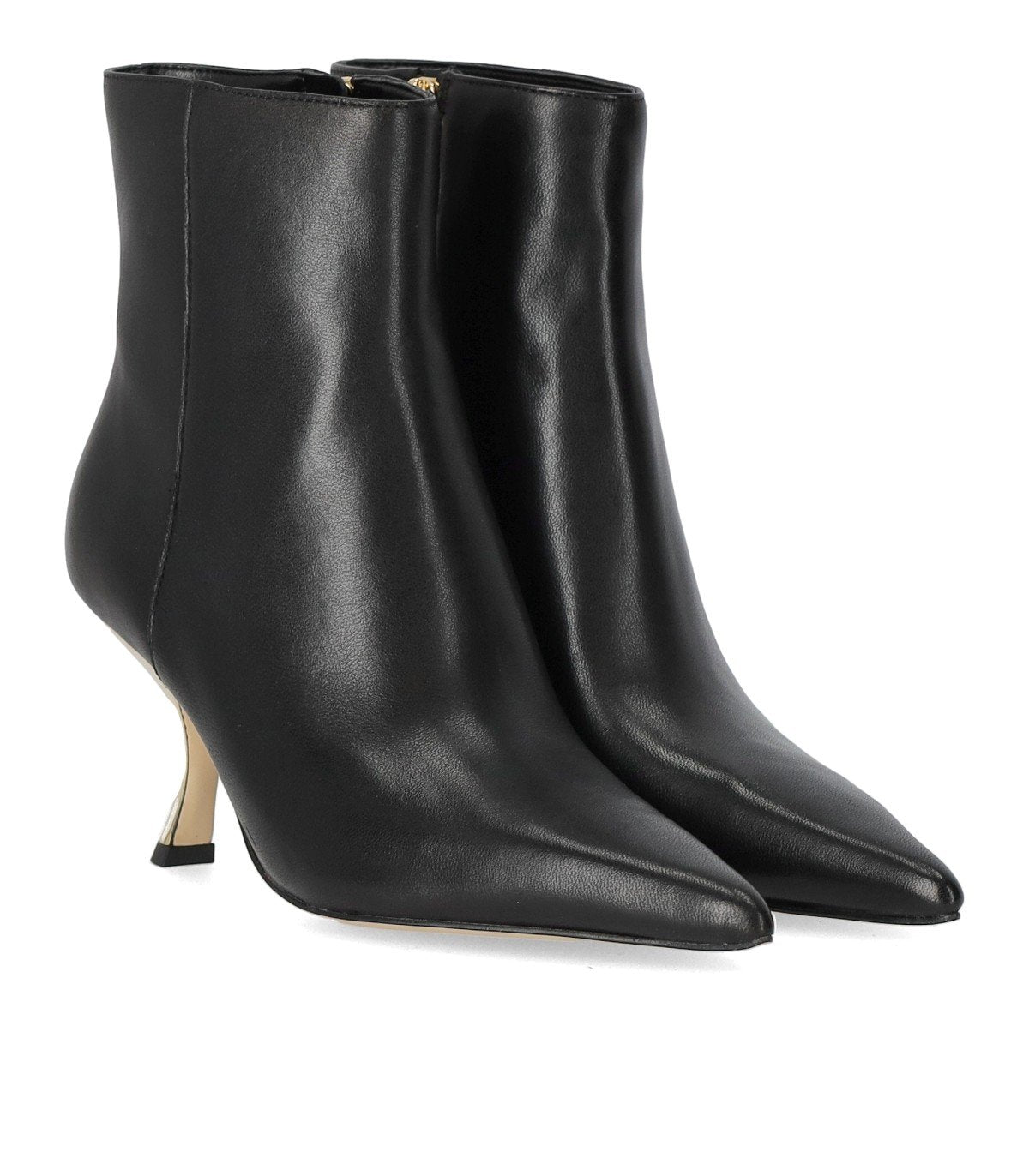 MICHAEL KORS LUNA BLACK HEELED ANKLE BOOT