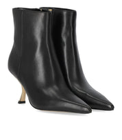 MICHAEL KORS LUNA BLACK HEELED ANKLE BOOT