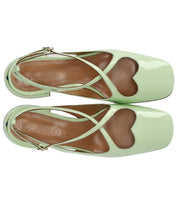 A.BOCCA TWO FOR LOVE LIGHT GREEN SLINGBACK PUMP