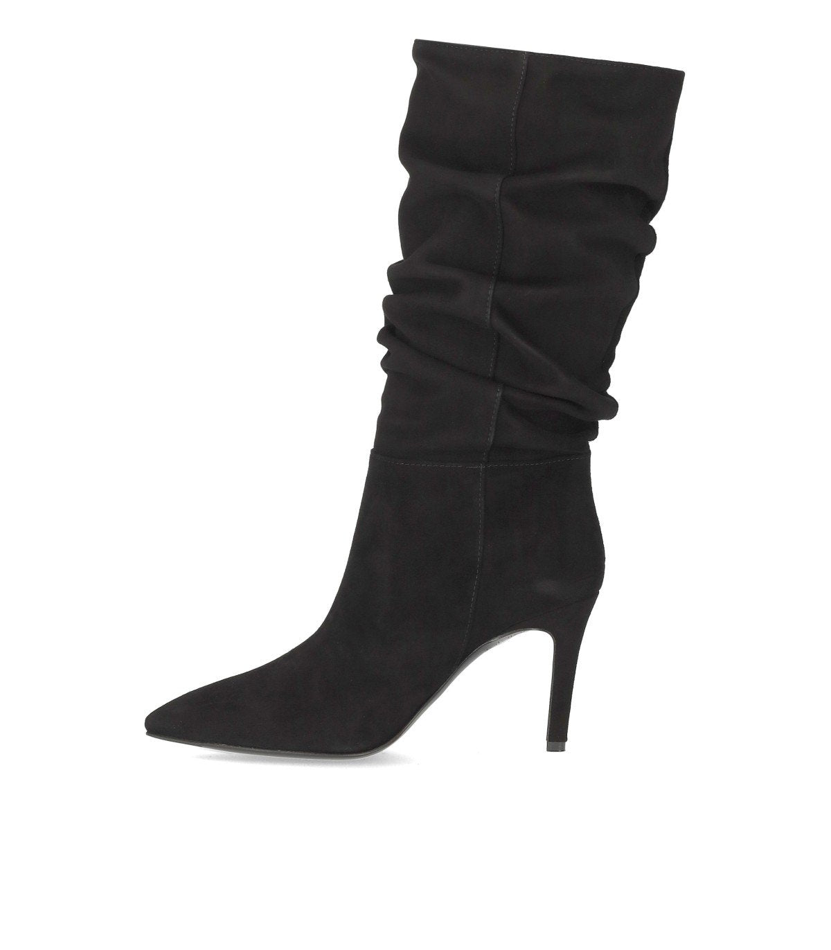 BOTTE À TALON DAIM NOIR VIA ROMA 15