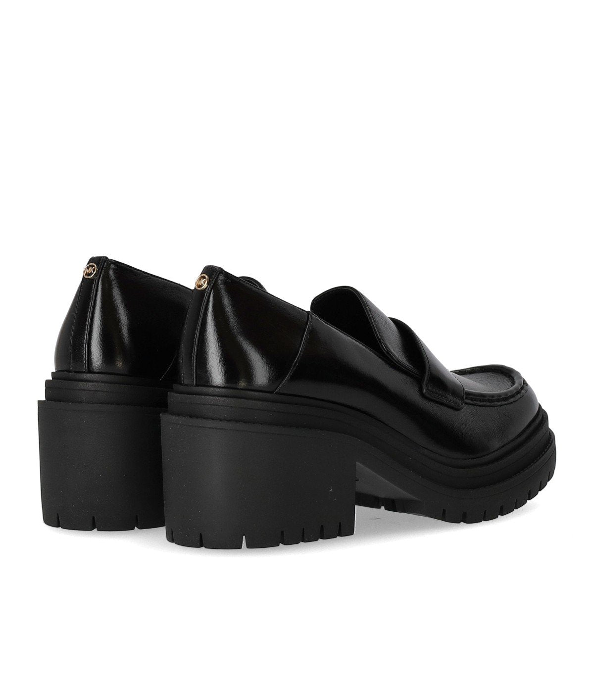 MICHAEL KORS ROCCO BLACK HEELED LOAFER