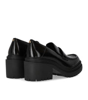 MICHAEL KORS ROCCO BLACK HEELED LOAFER