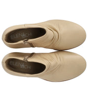 ELENA IACHI CHARME ECRÚ HEELED ANKLE BOOT