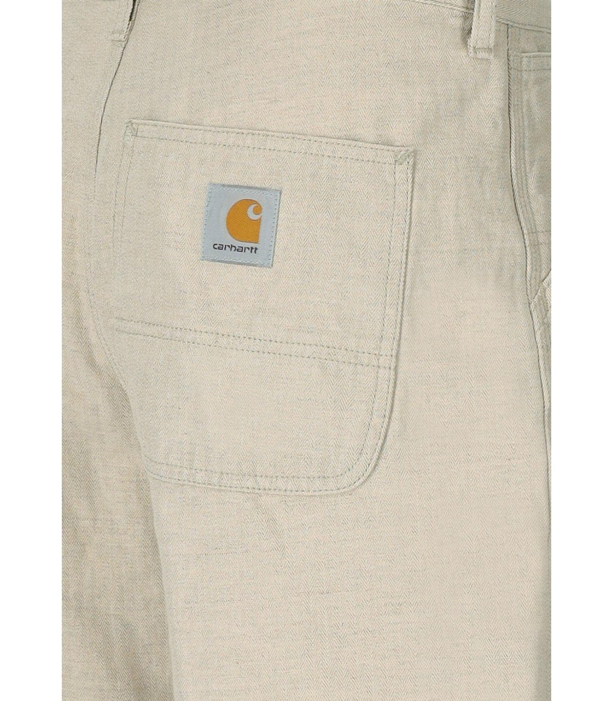 CARHARTT WIP COOPER HERRINGBONE FLEUR DE SEL BERMUDA SHORTS