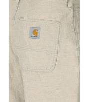 CARHARTT WIP COOPER HERRINGBONE FLEUR DE SEL BERMUDA SHORTS