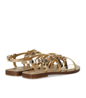 MICHAEL KORS DARRINGTON GOLD FLAT SANDAL