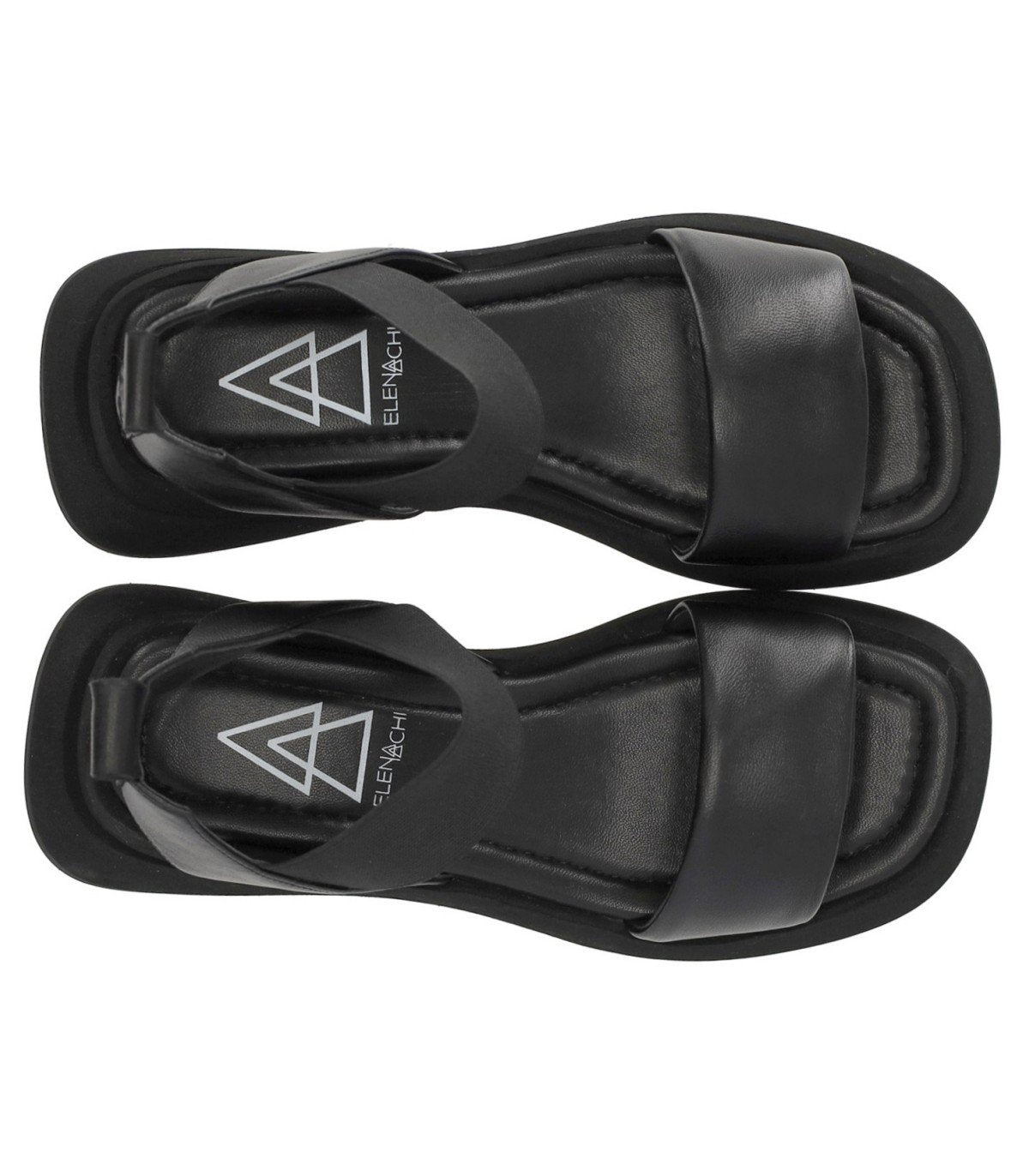 ELENA IACHI LENA BLACK PLATFORM SANDAL