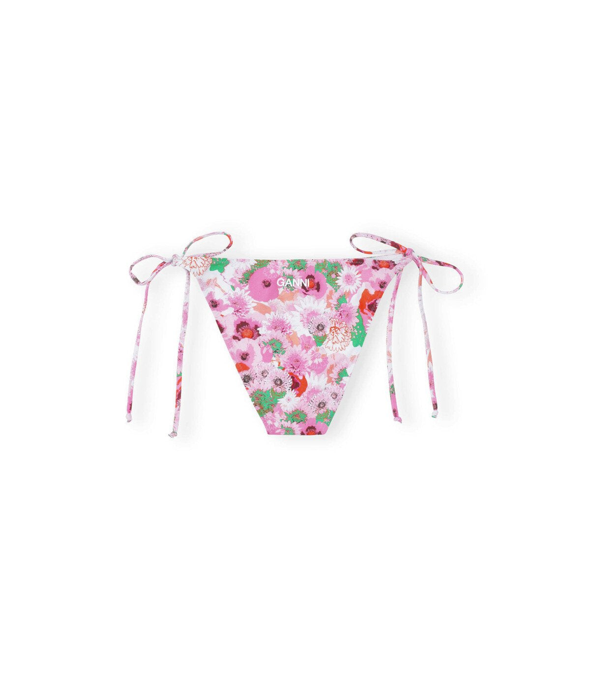 GANNI PINK FLORAL BIKINI BOTTOM