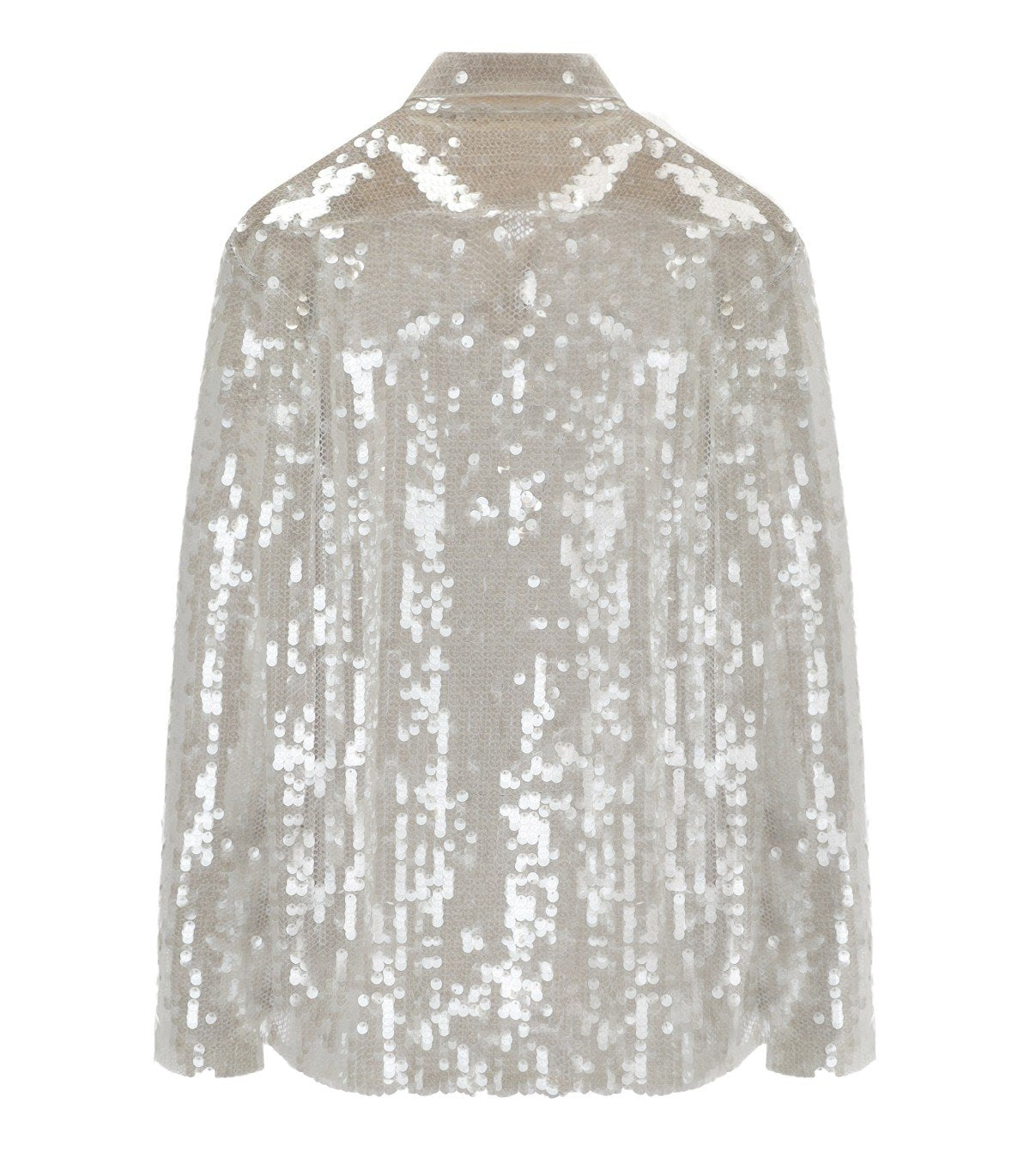 FEDERICA TOSI CHAMPAGNE SEQUINS SHIRT