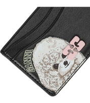 GANNI BOU BLACK CARD HOLDER