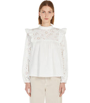 MAX MARA WEEKEND TADDEO WHITE BLOUSE