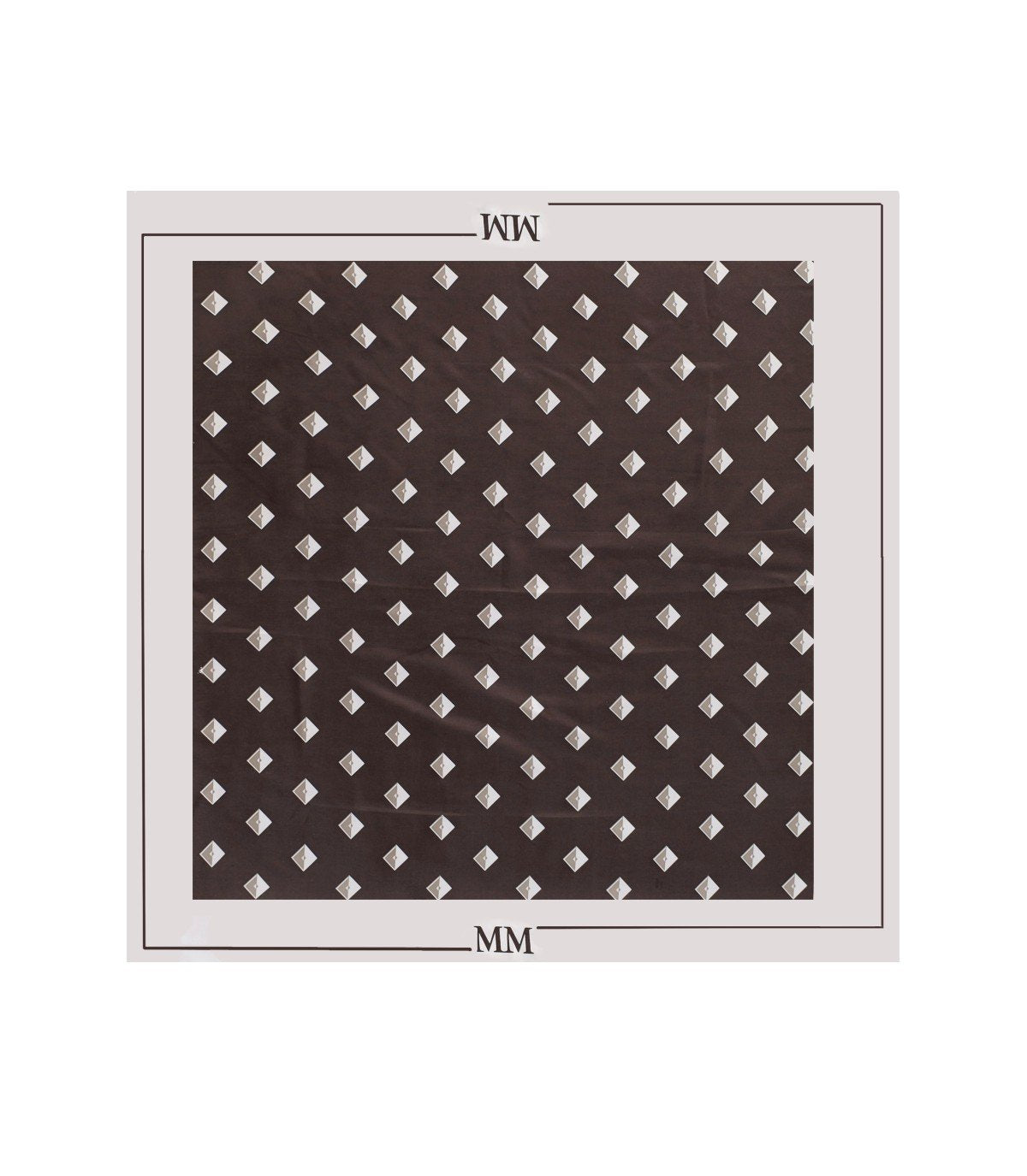 FOULARD CAMMEO A FANTASIA MARRONE MM MAX MARA