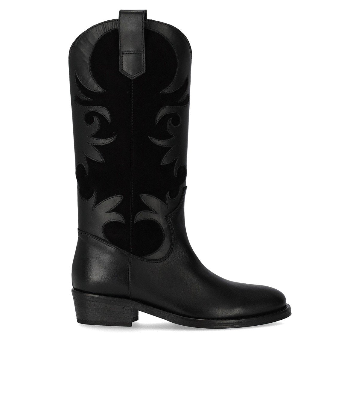 VIA ROMA 15 VENICE BLACK TEXAN BOOT