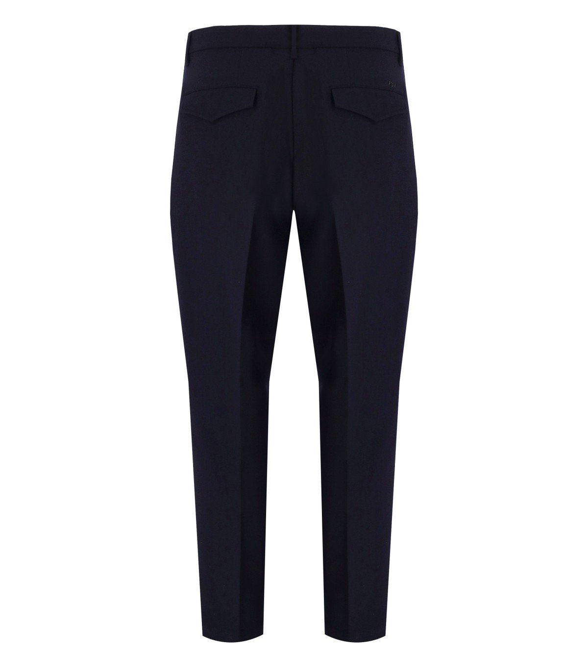 EMPORIO ARMANI NAVY BLUE VISCOSE BLEND PANTS
