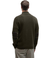 PULL HOLDEN ZIP VERT OLIVE BARBOUR