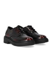ASH MERCURY BLACK/BURGUNDY LACE-UP SHOE