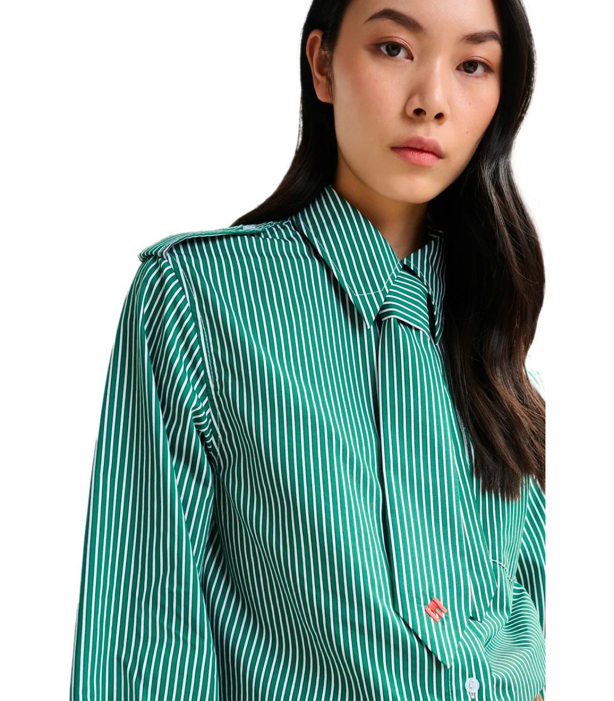 ESSENTIEL ANTWERP IGOLD GREEN SHIRT