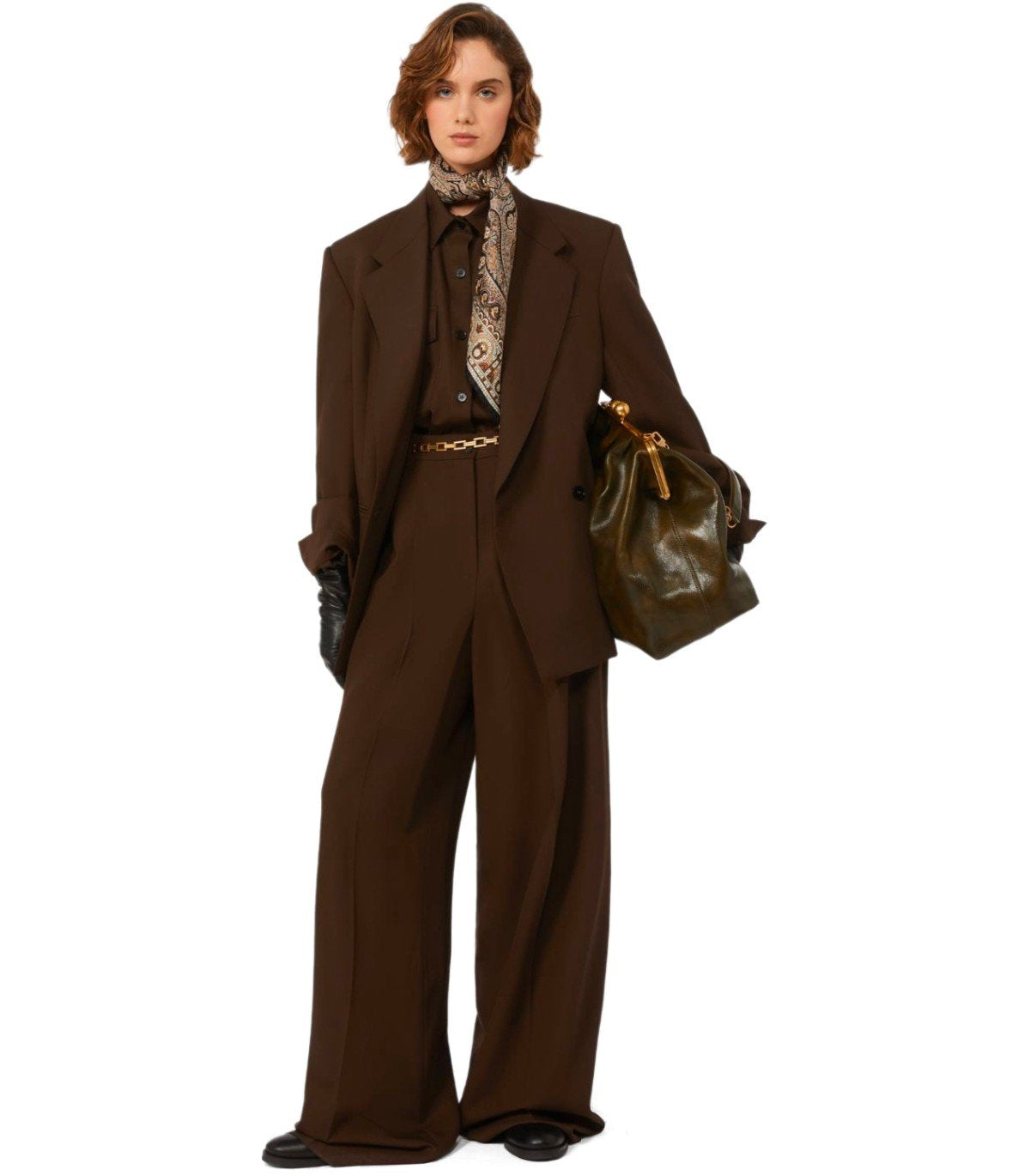 MAX MARA WEEKEND GINSENG BROWN SINGLE-BREASTED BLAZER