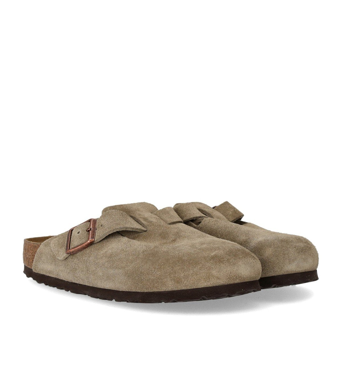 BIRKENSTOCK BOSTON SOFT FOOTBED TAUPE UNISEX CLOG