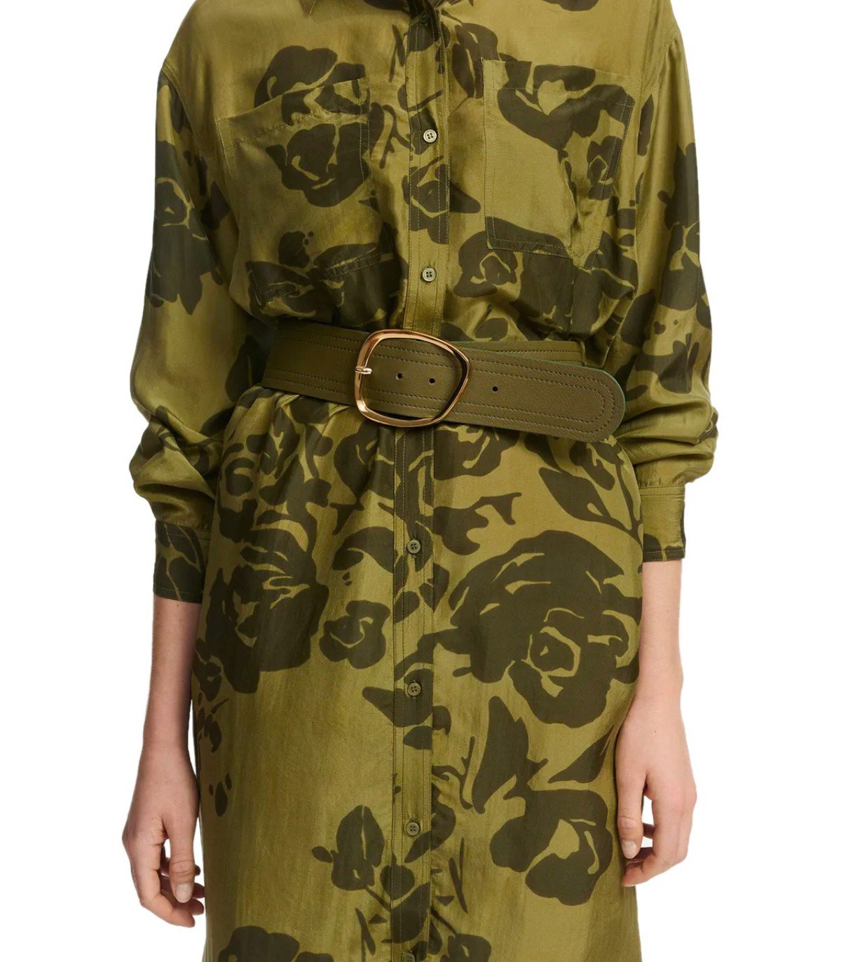 ESSENTIEL ANTWERP FRESCAL KHAKI GREEN BELT