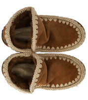 MOU ESKIMO GLITTER LOGO COGNAC BOOT