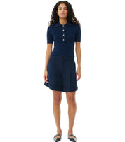 GANNI BLUE BERMUDA SHORTS