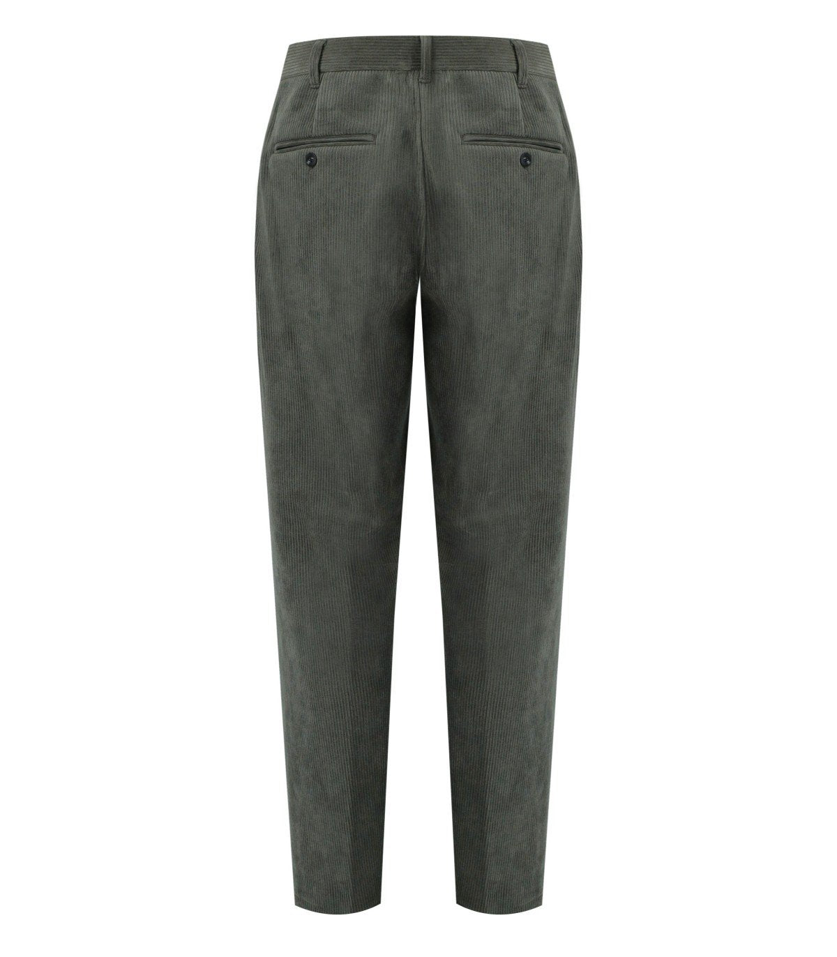 EMPORIO ARMANI GREEN RIBBED PANTS