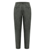 EMPORIO ARMANI GREEN RIBBED PANTS