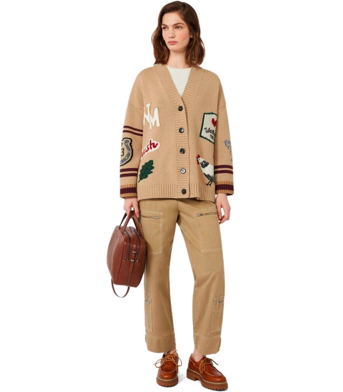 CARDIGAN BELGIO BEIGE MAX MARA WEEKEND