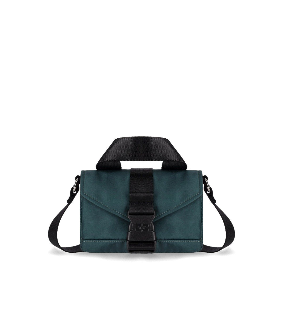 GANNI TECH MINI GREEN CROSSBODY BAG
