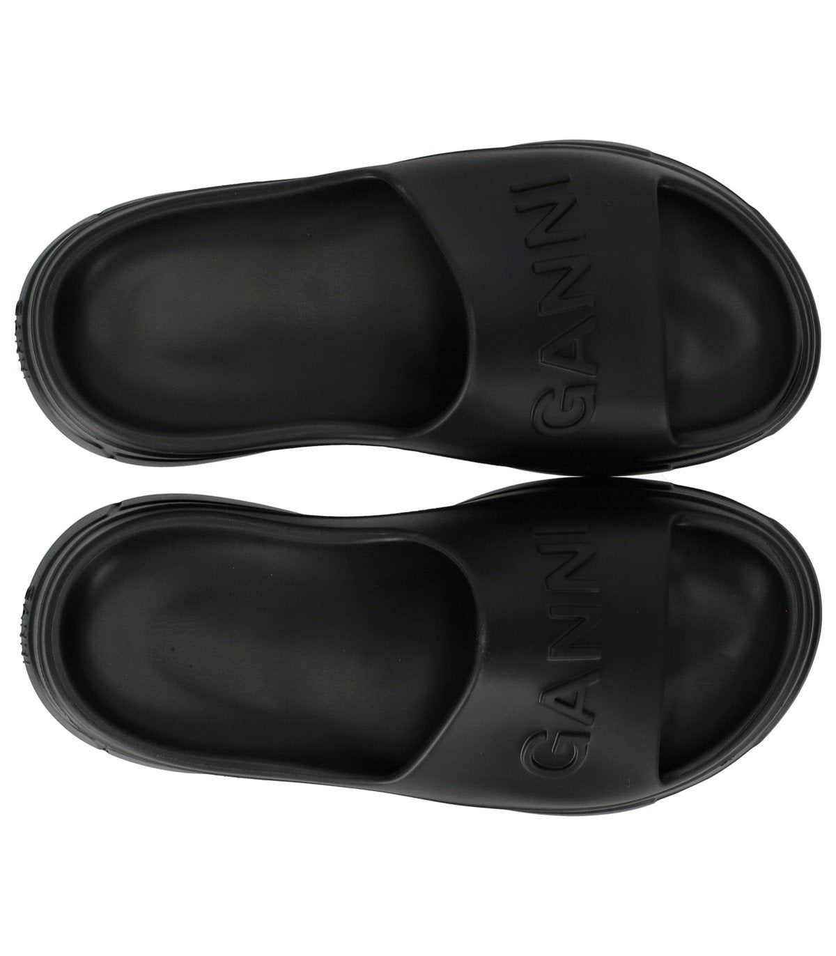 GANNI BLACK POOL SLIDE SANDAL