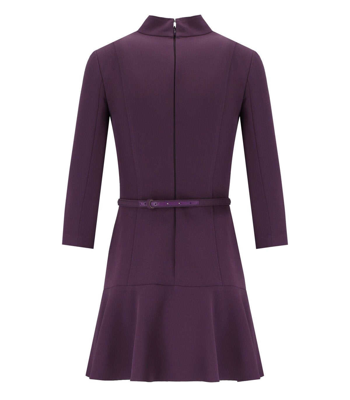 ELISABETTA FRANCHI PURPLE DRESS WITH BUTTONS