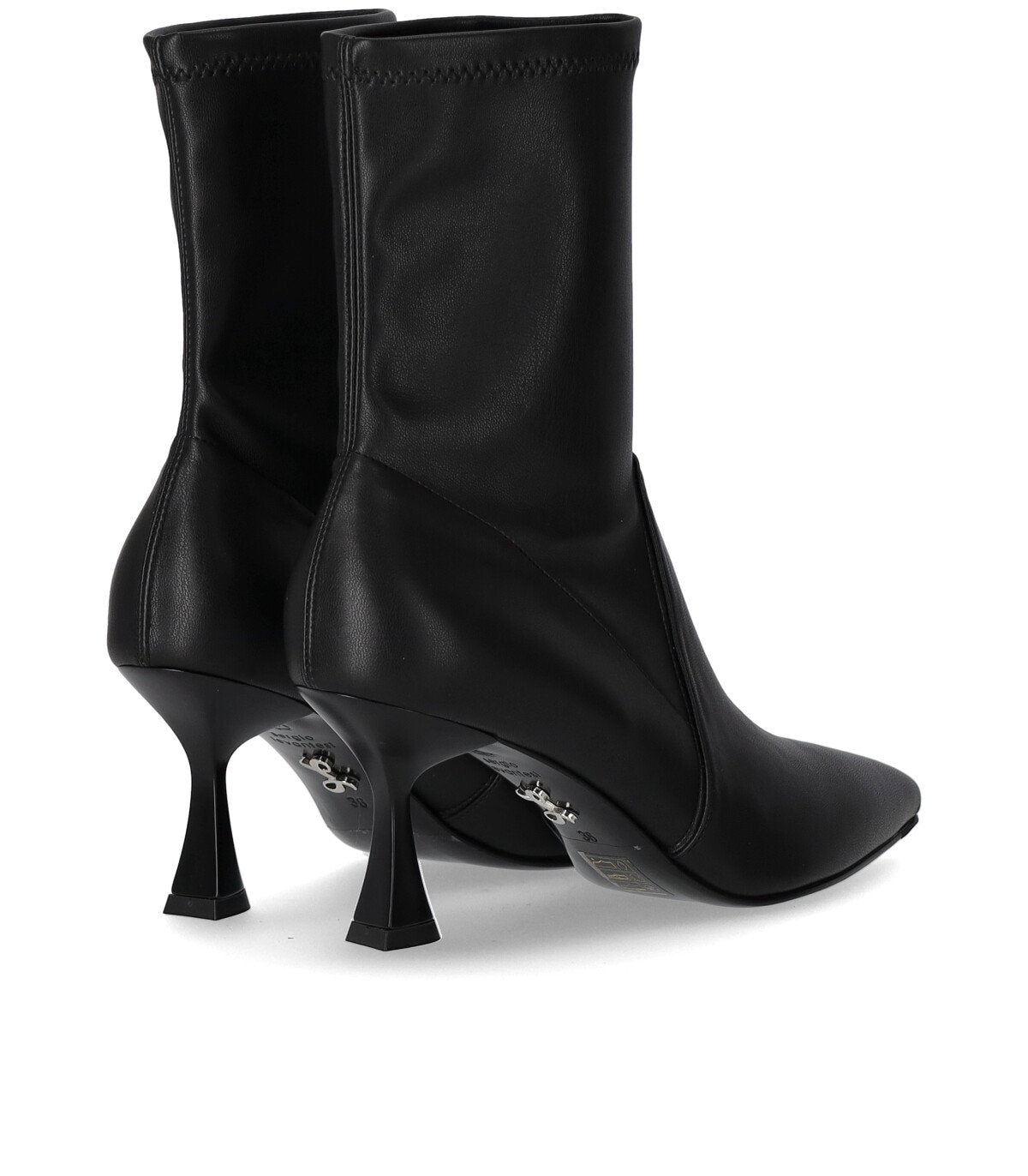 SERGIO LEVANTESI JANET BLACK HEELED ANKLE BOOT
