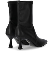 SERGIO LEVANTESI JANET BLACK HEELED ANKLE BOOT