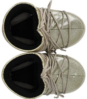 MOON BOOT ICON LOW GLITTER GOLD SNOW BOOT