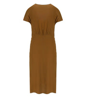 FEDERICA TOSI BROWN DRESS WITH KNOT