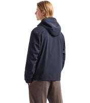 EMPORIO ARMANI TRAVEL ESSENTIAL NAVY BLUE HOODED JACKET